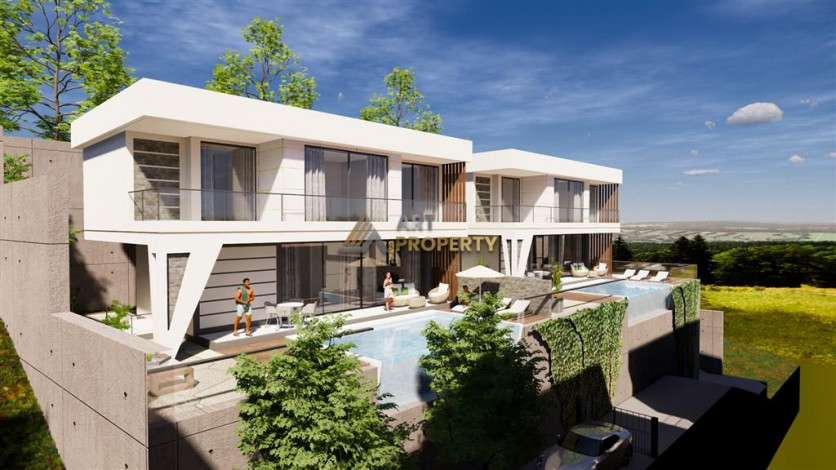 Люксовый проект вилл 3+1, 4+1с собственным садом и бассейном в районе Бекташ - Ракурс 6