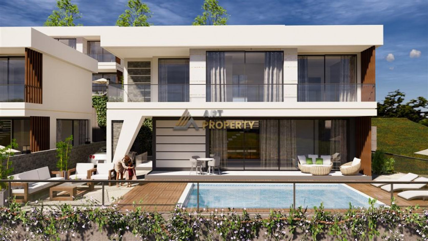 Люксовый проект вилл 3+1, 4+1с собственным садом и бассейном в районе Бекташ - Ракурс 7