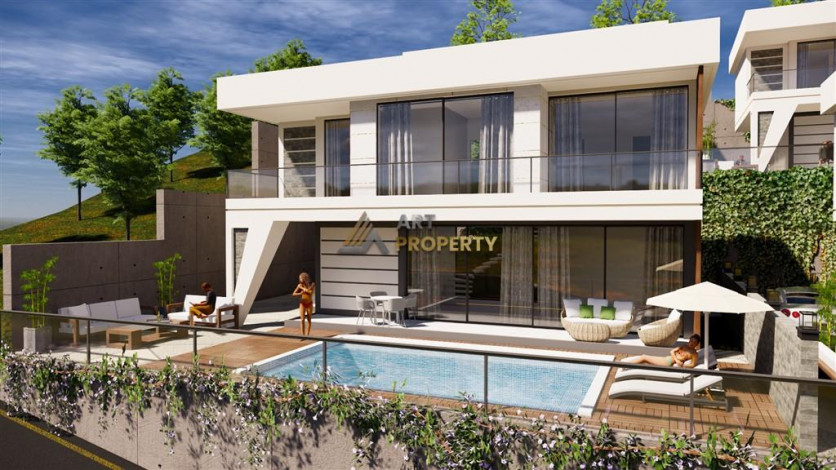 Люксовый проект вилл 3+1, 4+1с собственным садом и бассейном в районе Бекташ - Ракурс 9