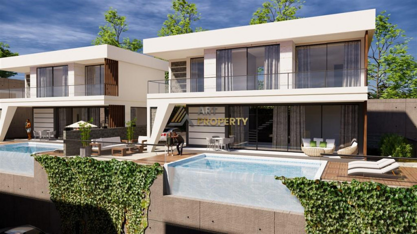 Люксовый проект вилл 3+1, 4+1с собственным садом и бассейном в районе Бекташ - Ракурс 10