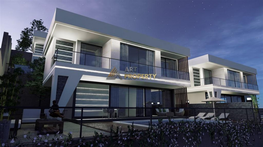 Люксовый проект вилл 3+1, 4+1с собственным садом и бассейном в районе Бекташ - Ракурс 14