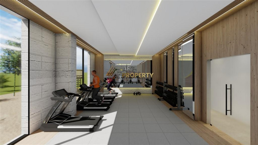 Новый комплекс с квартирами 1+1, 2+1 и 3+1 в районе Паяллар, Аланья - Ракурс 3