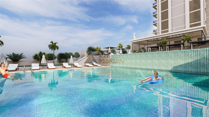 Новый комплекс с квартирами 1+1, 2+1 и 3+1 в районе Паяллар, Аланья - Ракурс 18