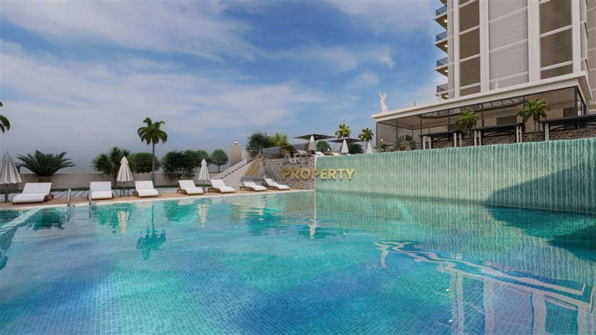 Новый комплекс с квартирами 1+1, 2+1 и 3+1 в районе Паяллар, Аланья - Ракурс 19