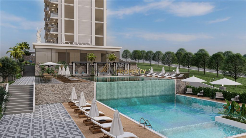 Новый комплекс с квартирами 1+1, 2+1 и 3+1 в районе Паяллар, Аланья - Ракурс 23