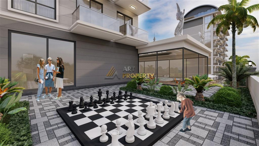 Новый комплекс с квартирами 1+1, 2+1 и 3+1 в районе Паяллар, Аланья - Ракурс 26