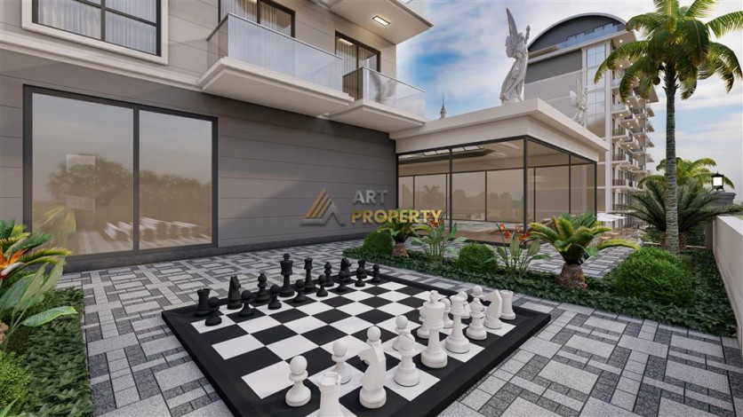 Новый комплекс с квартирами 1+1, 2+1 и 3+1 в районе Паяллар, Аланья - Ракурс 27