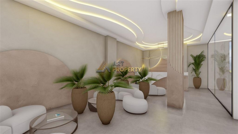 Новый комплекс с квартирами 1+1, 2+1 и 3+1 в районе Паяллар, Аланья - Ракурс 39