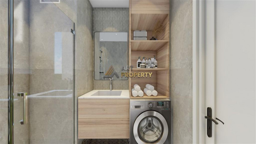 Новый комплекс с квартирами 1+1, 2+1 и 3+1 в районе Паяллар, Аланья - Ракурс 42