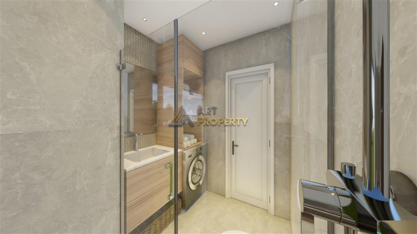 Новый комплекс с квартирами 1+1, 2+1 и 3+1 в районе Паяллар, Аланья - Ракурс 52