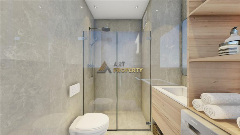 Новый комплекс с квартирами 1+1, 2+1 и 3+1 в районе Паяллар, Аланья - Ракурс 53