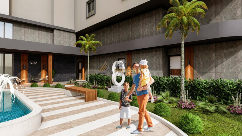 Новый жилой комплекс с апартаментами 1+1, 2+1 в популярном районе Махмутлар - Ракурс 11