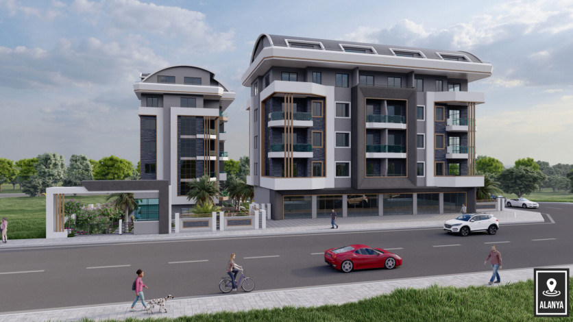 Новый инвестиционный проект с апартаментами 1+1 и 2+1 в районе Окуджалар - Ракурс 6