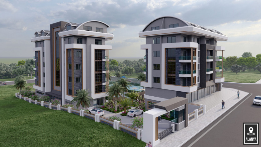 Новый инвестиционный проект с апартаментами 1+1 и 2+1 в районе Окуджалар - Ракурс 9