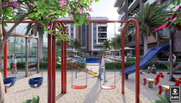 Новый инвестиционный проект с апартаментами 1+1 и 2+1 в районе Окуджалар - Ракурс 12