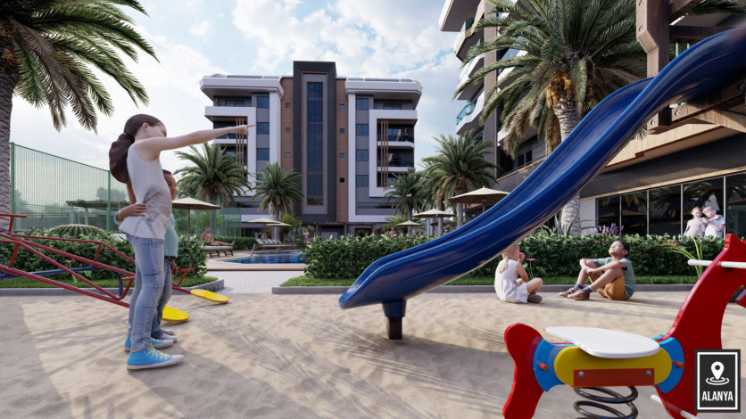 Новый инвестиционный проект с апартаментами 1+1 и 2+1 в районе Окуджалар - Ракурс 14