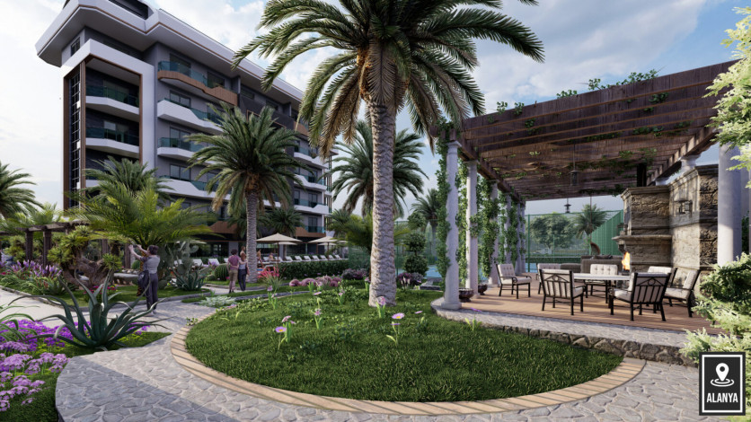 Новый инвестиционный проект с апартаментами 1+1 и 2+1 в районе Окуджалар - Ракурс 16