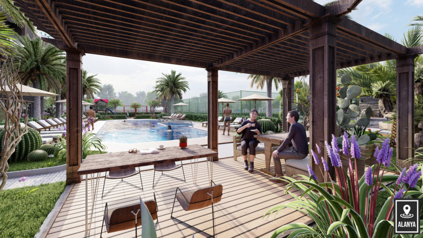 Новый инвестиционный проект с апартаментами 1+1 и 2+1 в районе Окуджалар - Ракурс 18