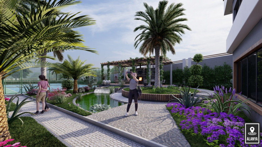 Новый инвестиционный проект с апартаментами 1+1 и 2+1 в районе Окуджалар - Ракурс 21