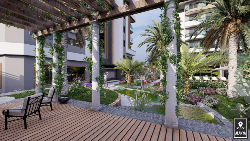 Новый инвестиционный проект с апартаментами 1+1 и 2+1 в районе Окуджалар - Ракурс 24