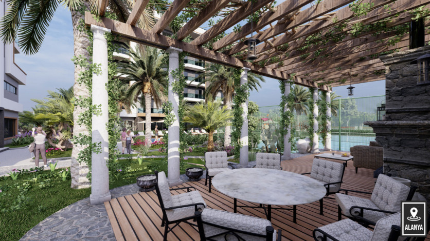 Новый инвестиционный проект с апартаментами 1+1 и 2+1 в районе Окуджалар - Ракурс 25