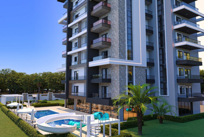 Новый проект на стадии строительства с апартаментами 1+1, 2+1, 3+1 и 4+1  в районе Паяллар - Ракурс 3