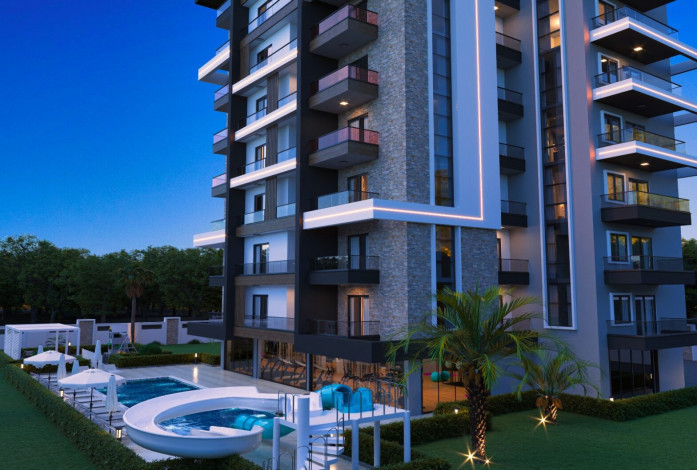 Новый проект на стадии строительства с апартаментами 1+1, 2+1, 3+1 и 4+1  в районе Паяллар - Ракурс 4