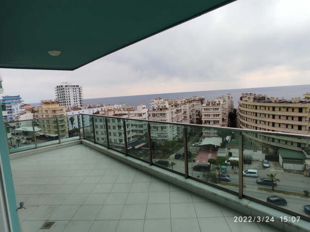 Просторная квартира планировки 2+1, 120м2 с видом на Средиземное море, район Махмутлар - Ракурс 14