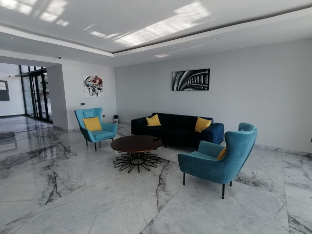 Отличная меблированная квартира планировки 2+1, 115м2 с прямым видом на Средиземное море, район Каргыджак - Ракурс 5