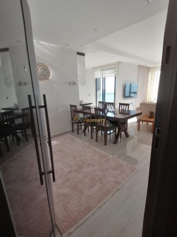 Отличная меблированная квартира планировки 2+1, 115м2 с прямым видом на Средиземное море, район Каргыджак - Ракурс 15