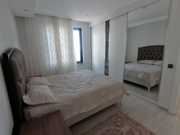 Отличная меблированная квартира планировки 2+1, 115м2 с прямым видом на Средиземное море, район Каргыджак - Ракурс 26