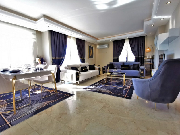 Уютная видовая квартира планировки 2+1, 125м2 в районе Махмутлар - Ракурс 22