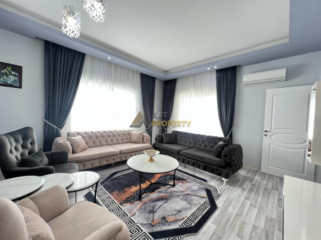 Меблированная квартира планировки 2+1, 120м2 с видом на Торосские горы, район Махмутлар - Ракурс 3