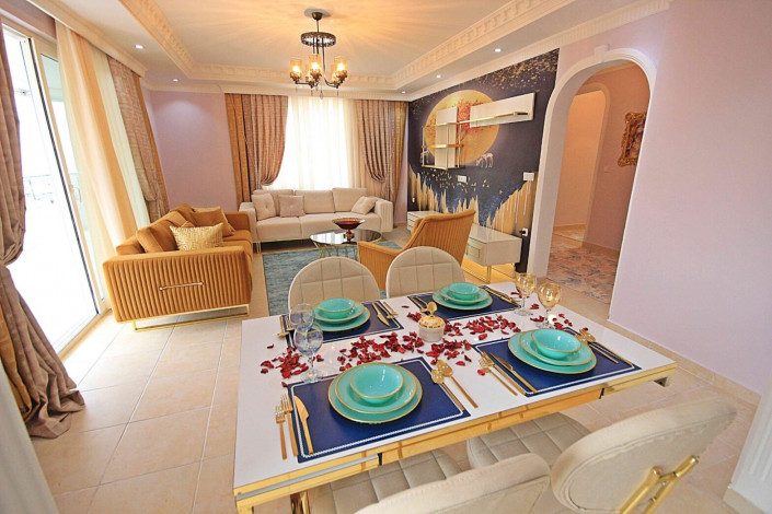 Просторные апартаменты планировки 2+1, 125м2 с видом на море, район Махмутлар - Ракурс 31