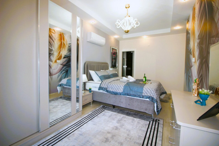 Апартаменты планировки 2+1, 110м2 с видом на Средиземное море, район Махмутлар - Ракурс 3