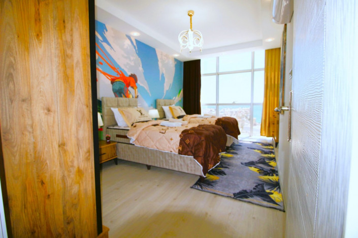 Апартаменты планировки 2+1, 110м2 с видом на Средиземное море, район Махмутлар - Ракурс 4