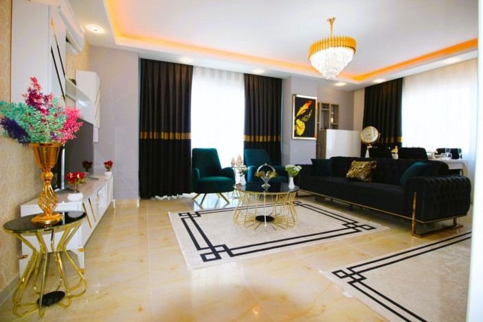 Апартаменты планировки 2+1, 110м2 с видом на Средиземное море, район Махмутлар - Ракурс 11