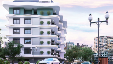 Старт нового инвестиционного проекта с квартирами 1+1, 2+1, 3+1 в районе Махмутлар - Ракурс 3