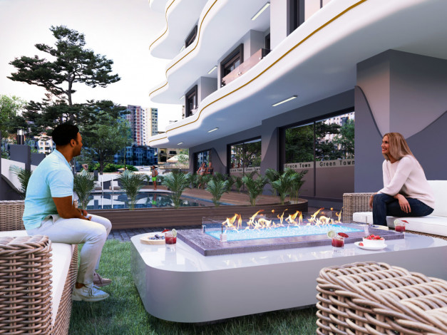 Старт нового инвестиционного проекта с квартирами 1+1, 2+1, 3+1 в районе Махмутлар - Ракурс 5