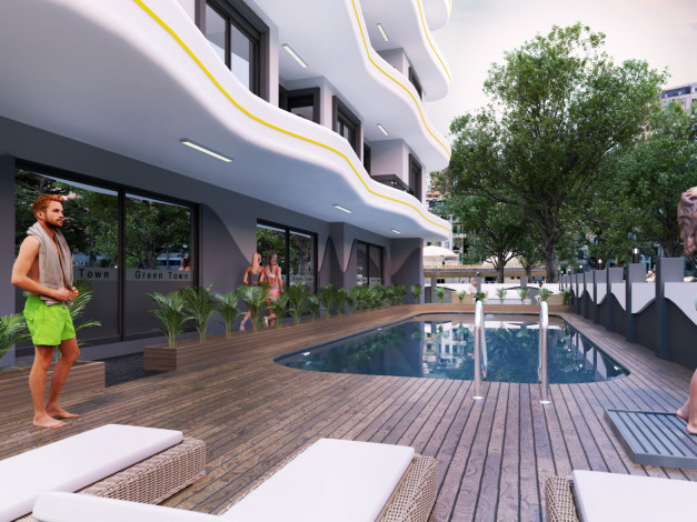 Старт нового инвестиционного проекта с квартирами 1+1, 2+1, 3+1 в районе Махмутлар - Ракурс 6