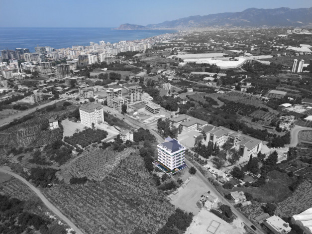 Старт нового инвестиционного проекта с квартирами 1+1, 2+1, 3+1 в районе Махмутлар - Ракурс 10