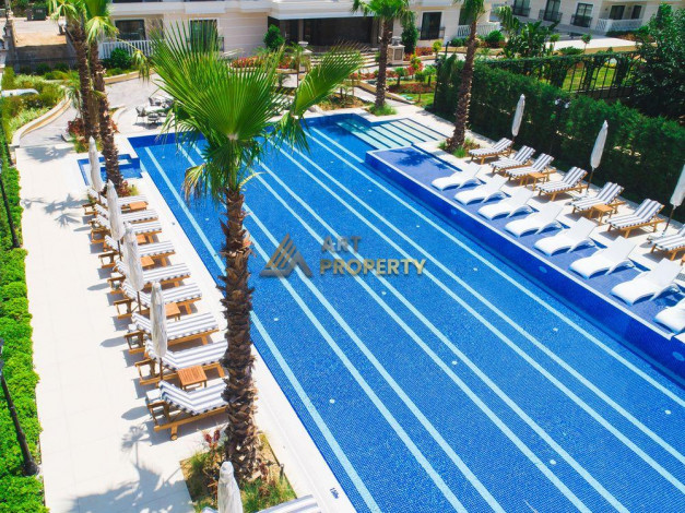 Квартиры 1+1 и 2+1 в лучшем комплексе Алании! 68-271 м2 - Ракурс 82