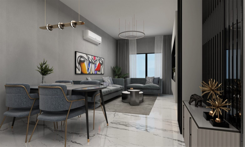 Старт нового инвестиционного проекта с квартирами 1+1, 2+1, 3+1 в районе Махмутлар - Ракурс 38