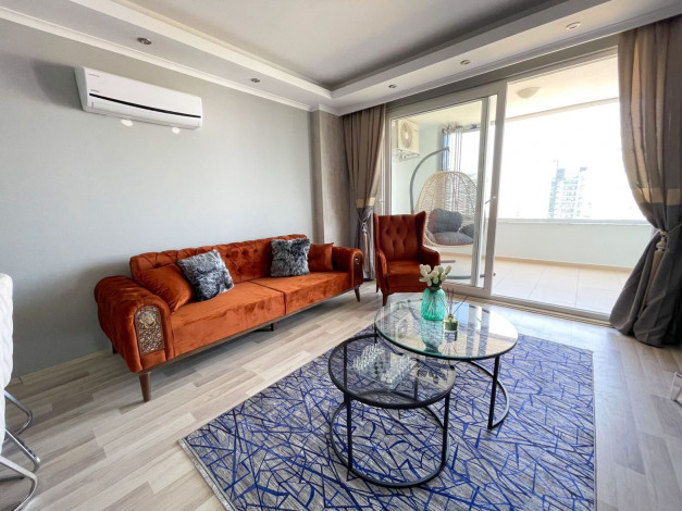 Квартира планировки 1+1, 65м2 с видом на море в уютном жилом комплексе, район Махмутлар - Ракурс 26