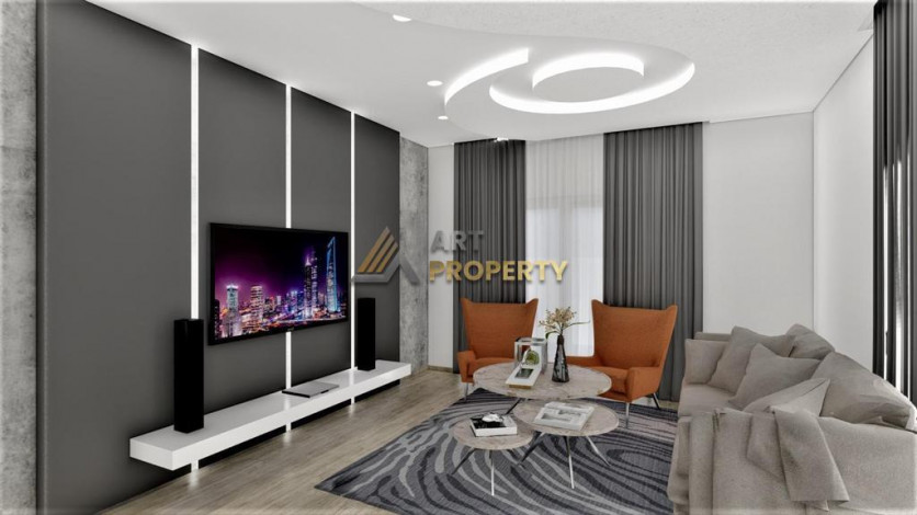 Новый инвестиционный проект рядом с морем в центре Аланьи, 46-62 м2 - Ракурс 3