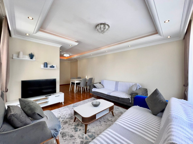 Видовая квартира планировки 3+1, 135м2 в жилом комплексе, район Махмутлар - Ракурс 5