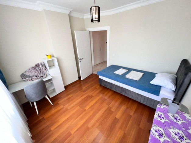 Видовая квартира планировки 3+1, 135м2 в жилом комплексе, район Махмутлар - Ракурс 11