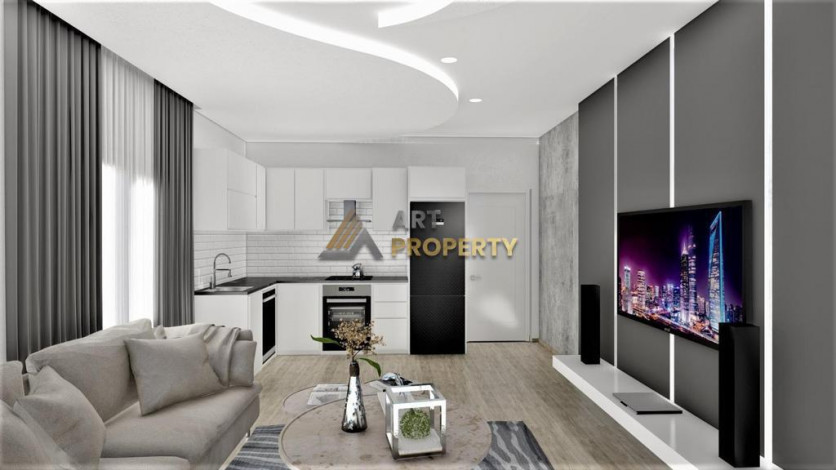 Новый инвестиционный проект рядом с морем в центре Аланьи, 46-62 м2 - Ракурс 12