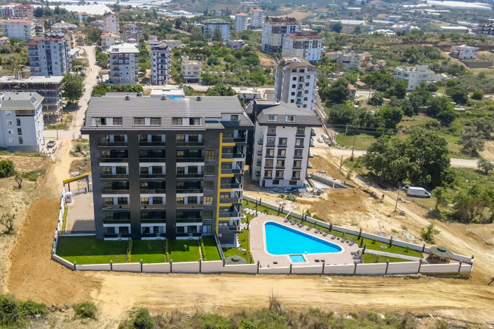 Апартаменты планировки 2+1, 90 м2 с видом на море  в новом жилом комплексе, район Авсаллар - Ракурс 1