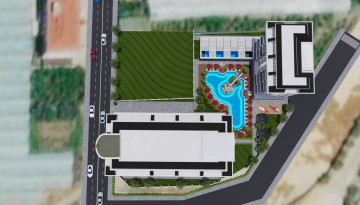 Новый инвестиционный проект с квартирами 1+1, 2+1, 3+1 в районе Каргыджак - Ракурс 5